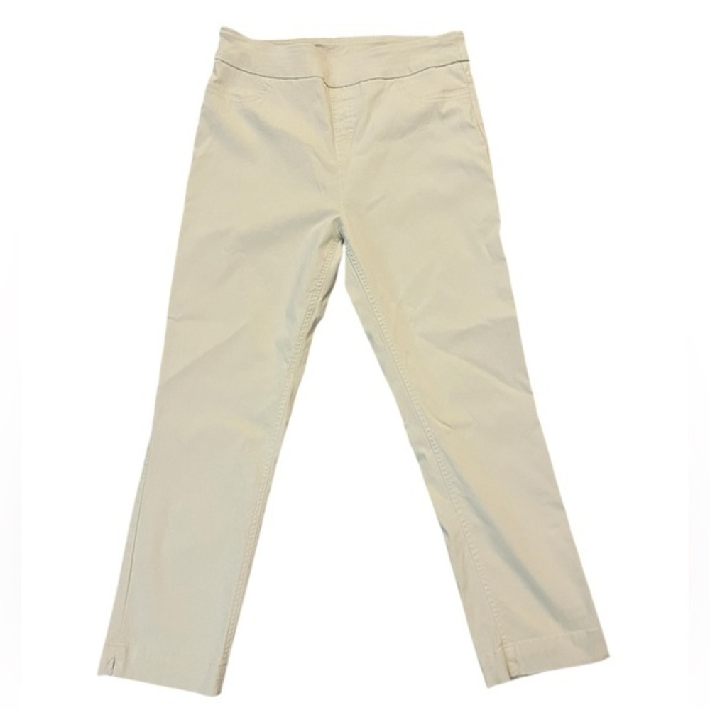 Soft Surroundings Cropped Pants in khaki size small